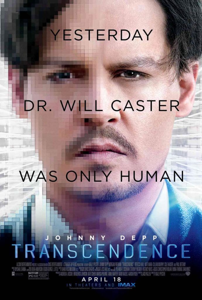 پوستر فیلم Transcendence با حضور جانی دپ در نقش ذهن آپلود شده