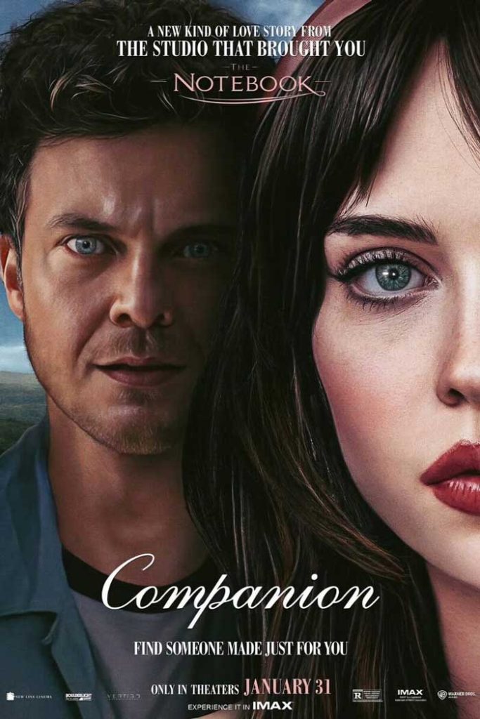 پوستر فیلم Companion 2025 | فیلم جدید هوش مصنوعی در ژانر علمی تخیلی
