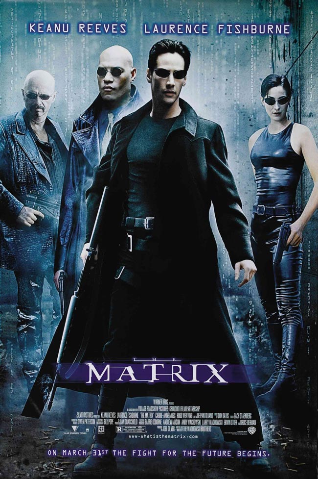کاور فیلم The Matrix با حضور کیانو ریوز در دنیای مجازی