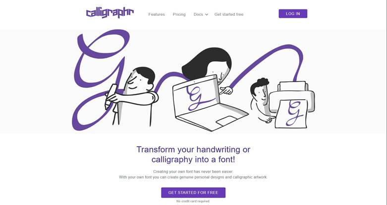 نمونه تبدیل دستخط به فونت دیجیتال با ابزار هوش مصنوعی Calligraphr