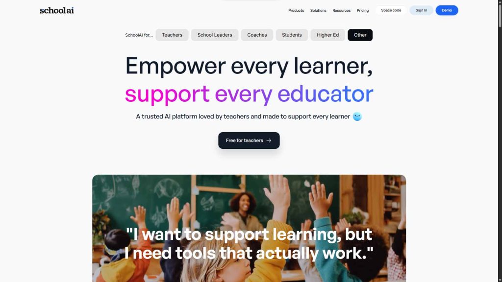 داشبورد SchoolAI، ابزار بینالمللی هوش مصنوعی برای ساخت برنامهریزی درسی
