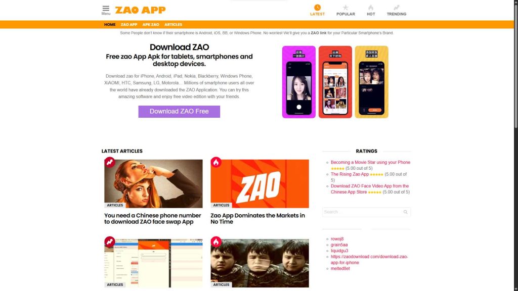 اپلیکیشن Zao برای ساخت سریع ویدیوهای دیپ فیک با چهره کاربران