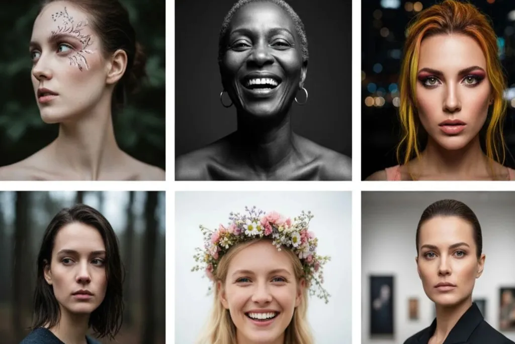 ساخت عکس پرتره با هوش مصنوعی با پرامپتهای متنوع