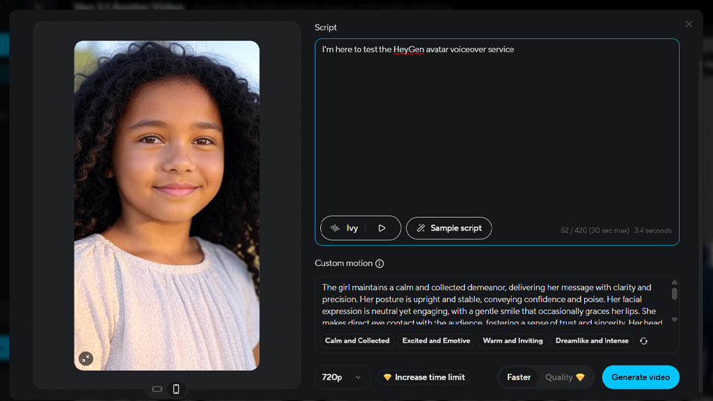 نوشتن متن برای آواتار سخنگوی هوش مصنوعی و استفاده از نمونه آماده