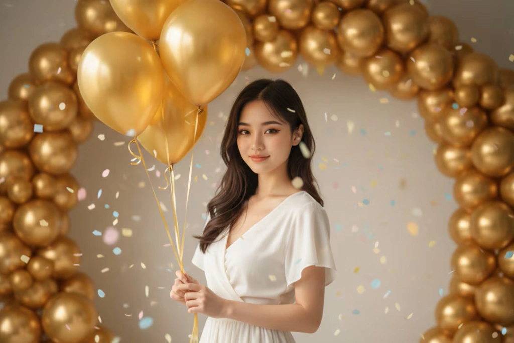 پس‌زمینه تم تولد با هوش مصنوعی