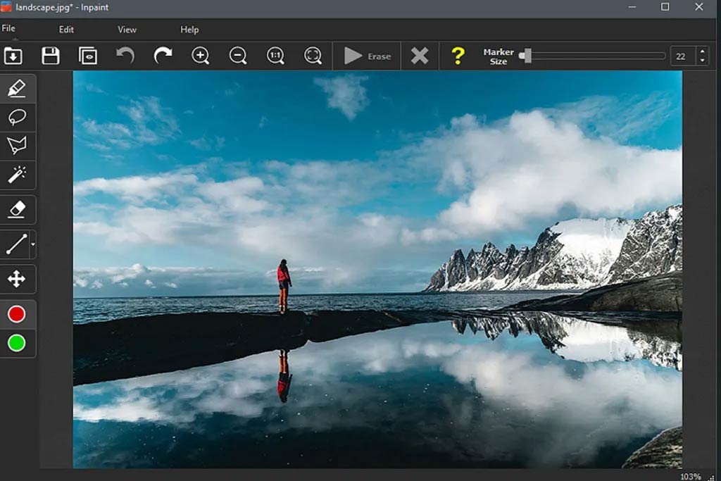 حذف استیکر از روی عکس با هوش مصنوعی با Inpaint