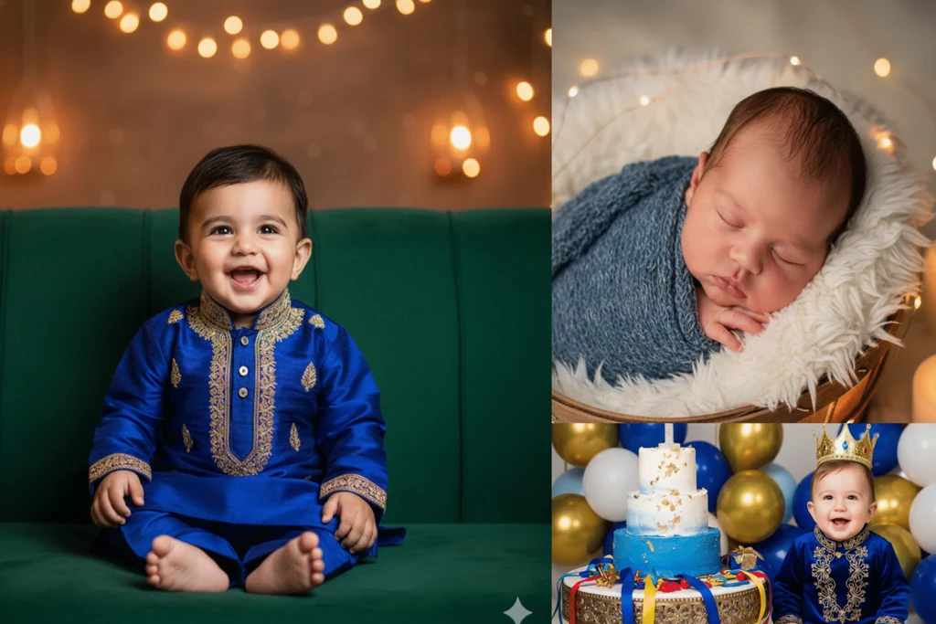 نگارش پرامپت با هوش مصنوعی برای پس زمینه تولدی کودکانه