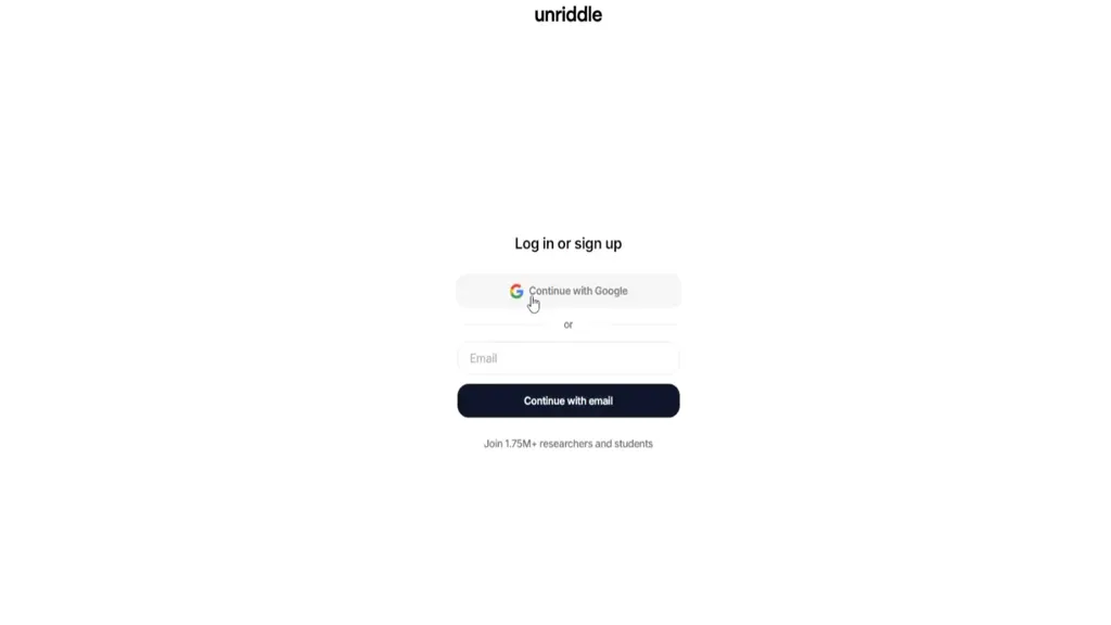 ثبت نام در سایت هوش مصنوعی unriddle