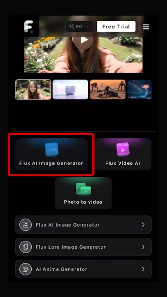 آموزش استفاده از هوش مصنوعی flux در موبایل