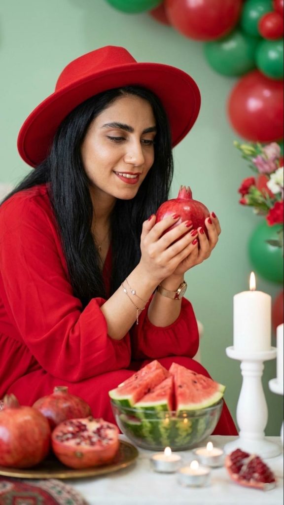 عکس پرتره یلدا با هوش مصنوعی