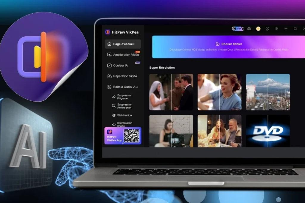 بالا بردن کیفیت فیلم با هوش مصنوعی HitPaw VikPea

