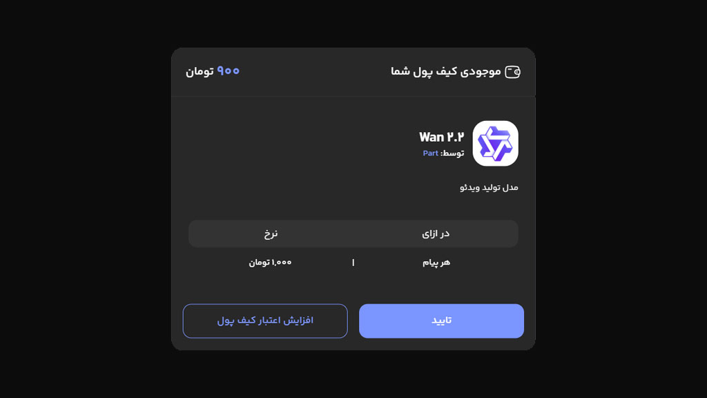 هزینه استفاده از مدل های هوش مصنوعی خارجی