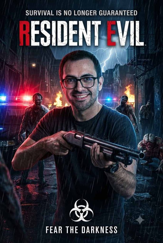 نمونه تصویر با پرامپت آماده resident evil