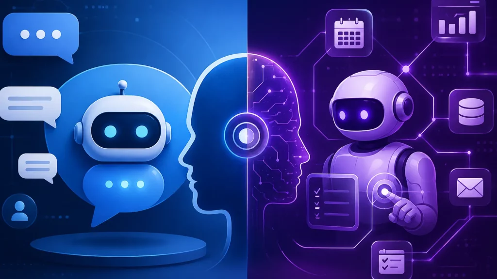 تفاوت AI Agent و چت بات هوش مصنوعی؛ بررسی جامع کاربردها و مزایا