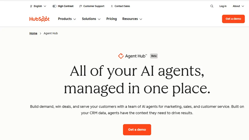 ایجنت هوش مصنوعی فروش HubSpot Breeze AI