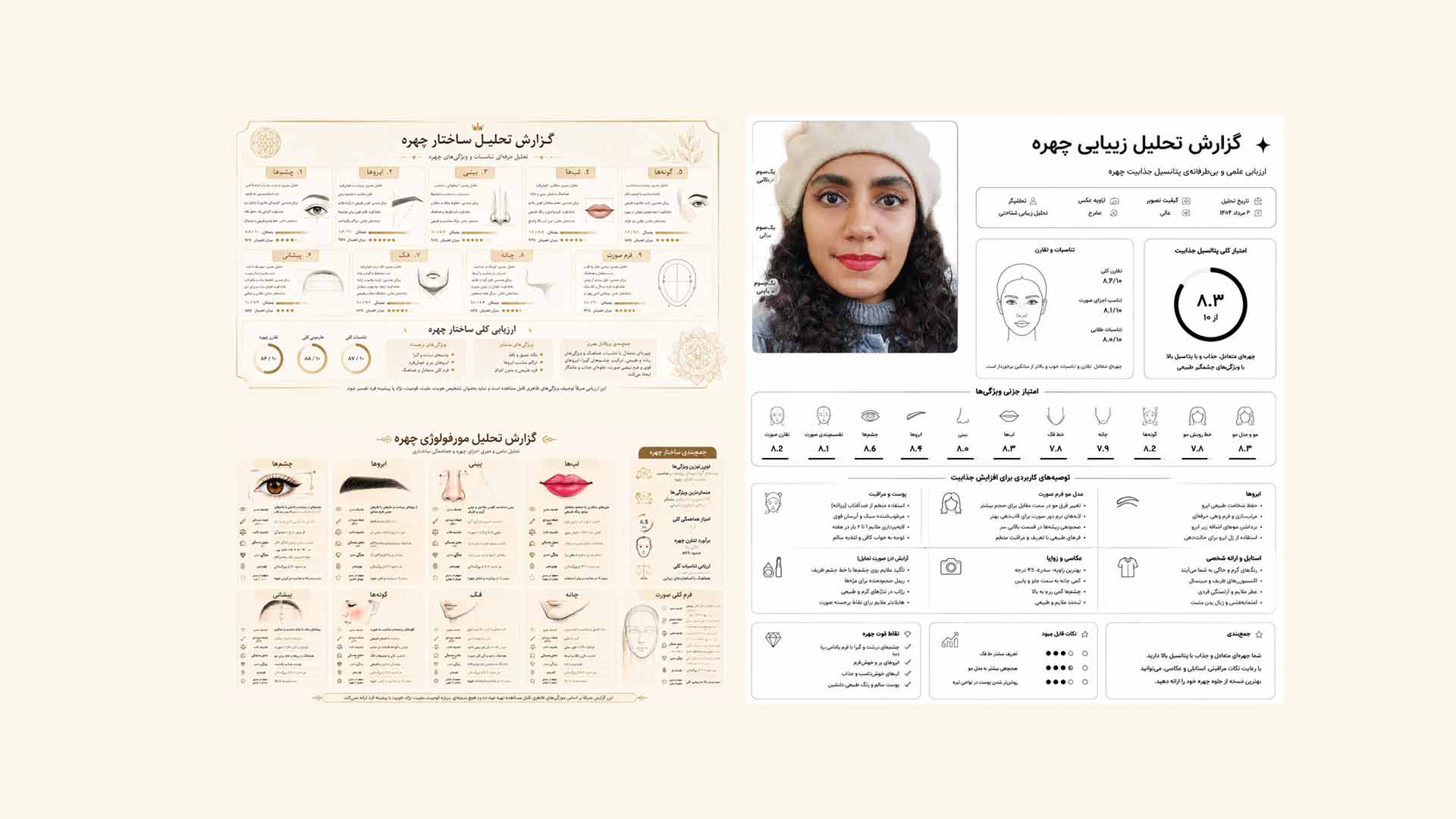 تست زیبایی چهره با عکس و هوش مصنوعی